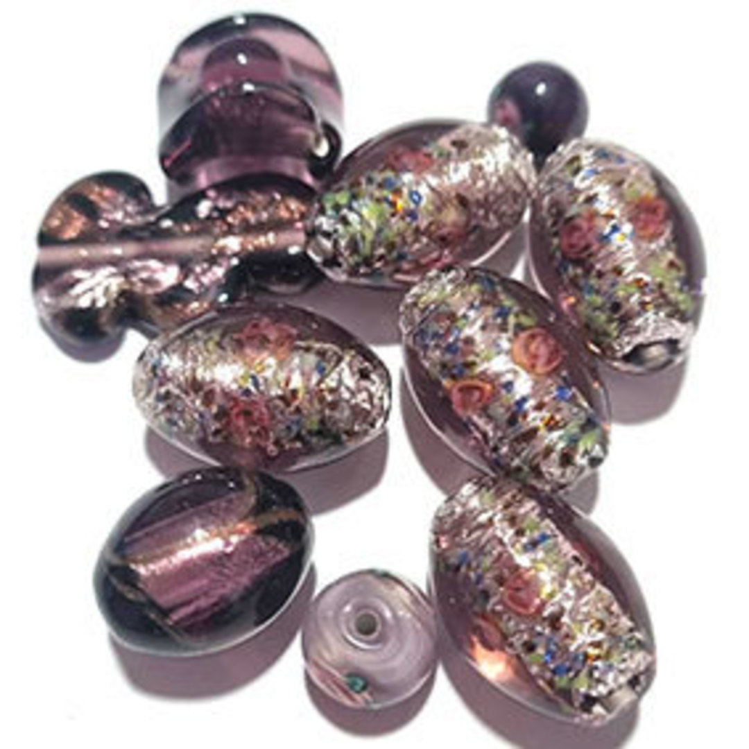 Queen Mum's Destash 15 - Czech Lampwork Beads - 8mm - 16mm image 0