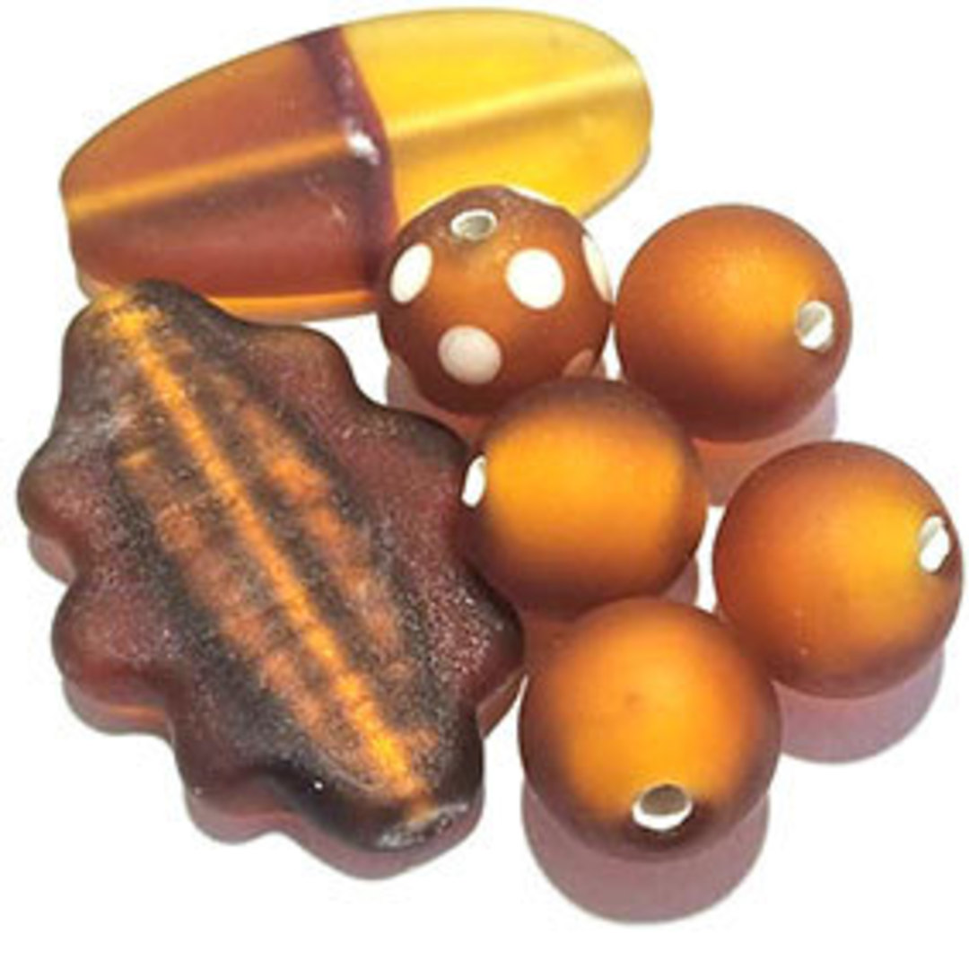 Queen Mum's Destash 10 - Czech Lampwork Beads - 12mm - 30mm image 0