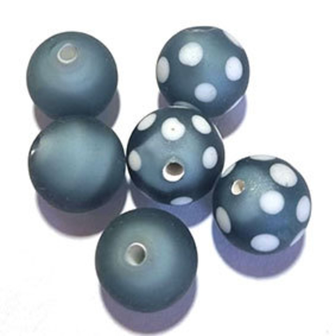 Queen Mum's Destash 38 - Czech Lampwork Beads - 12mm image 0