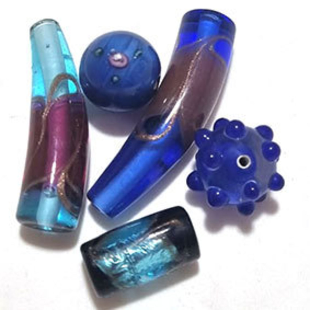 Queen Mum's Destash 26 - Czech Lampwork Beads - 12mm - 22mm image 0