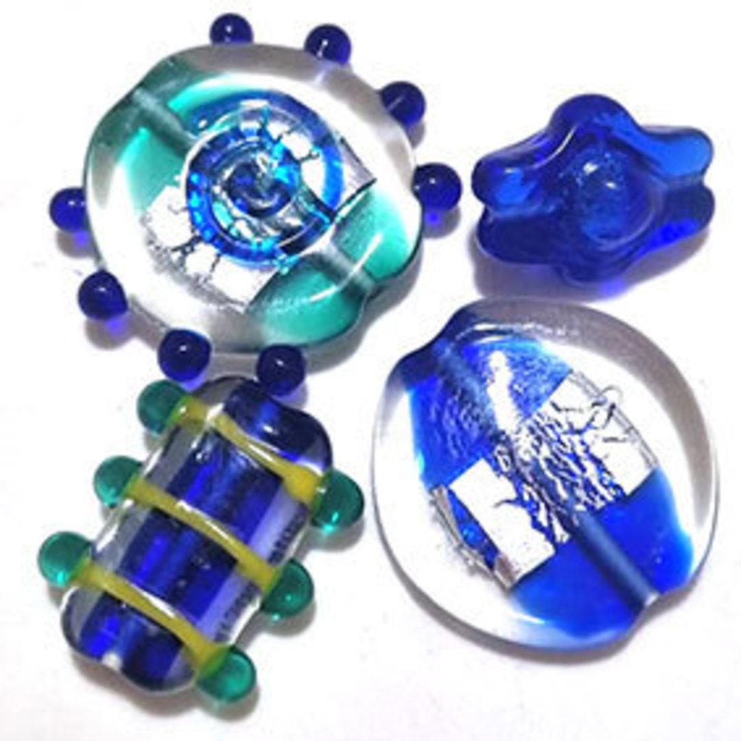 Queen Mum's Destash 23 - Czech Lampwork Beads - 18mm - 28mm image 0
