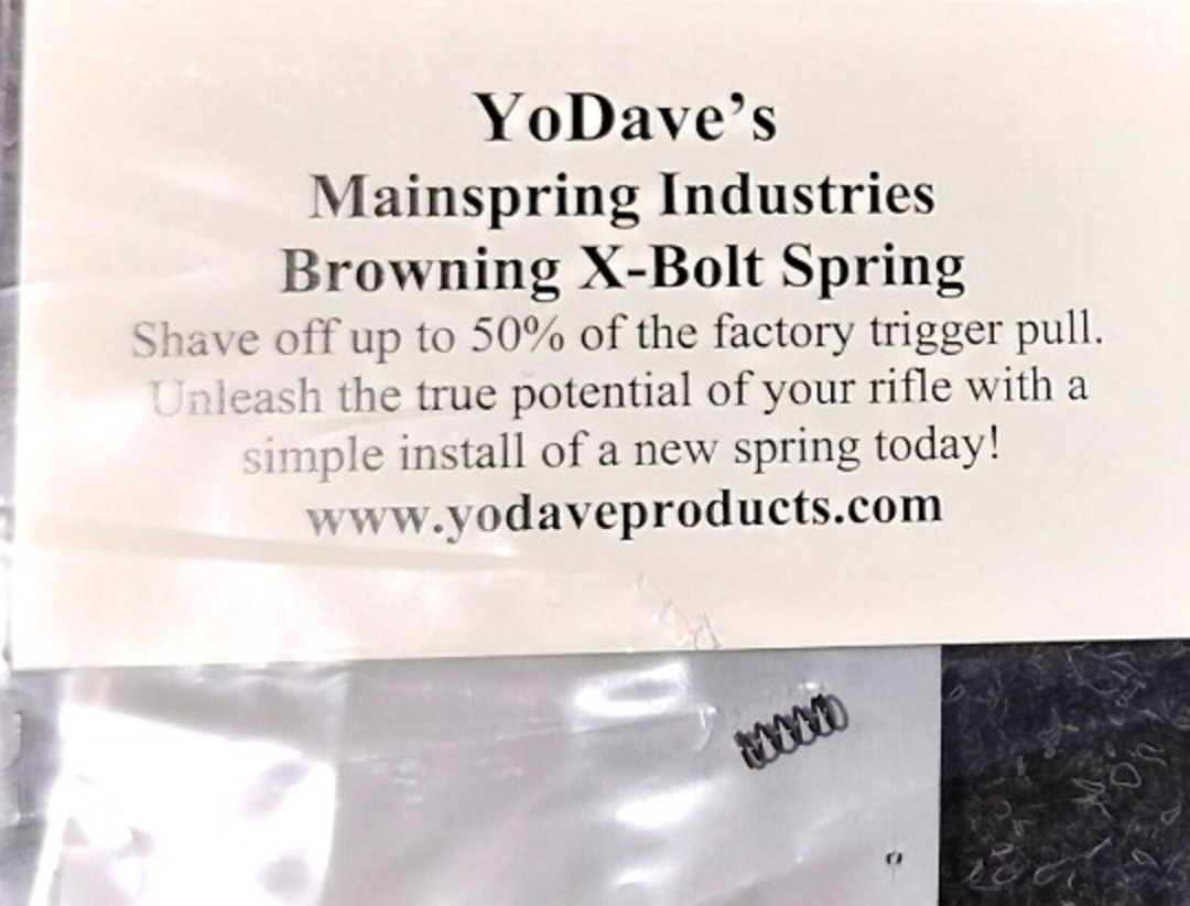 Yo Dave Browning X-Bolt Trigger Spring Kit image 0