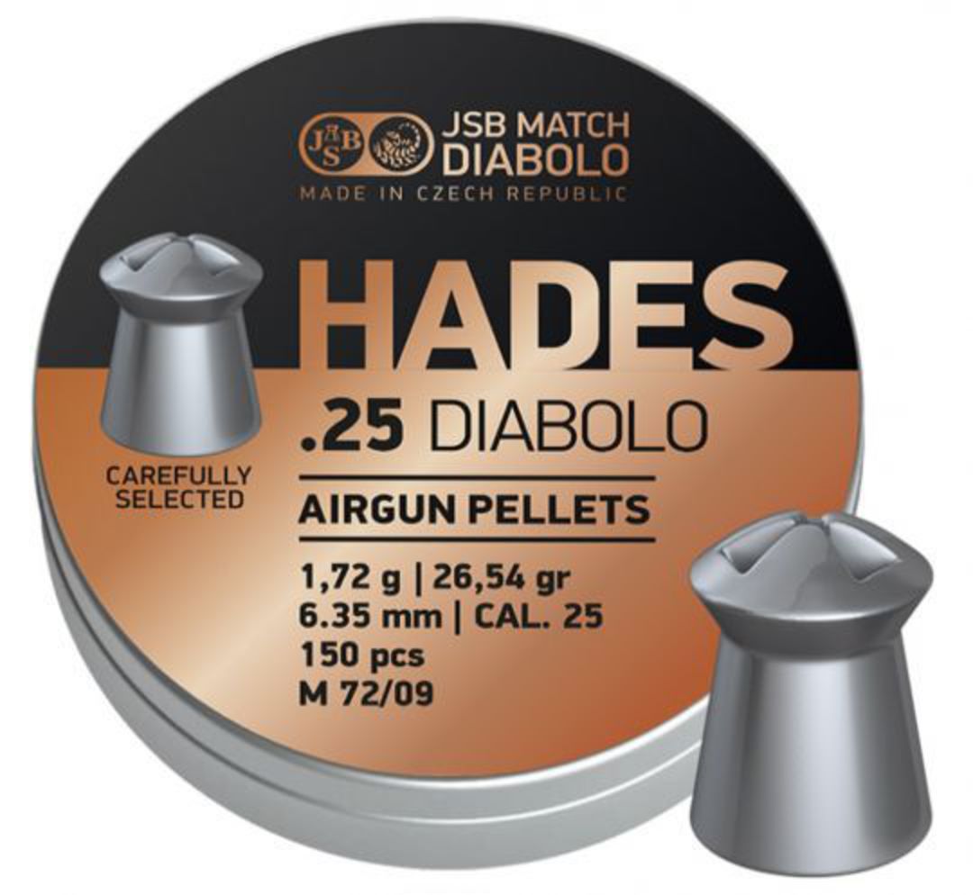 JSB Hades .25cal 26.54gr {6.35dia} (x300) image 0