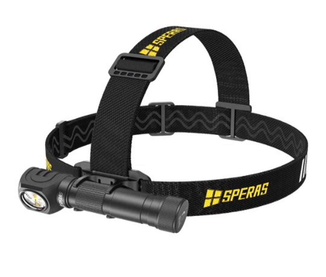 SPERAS SH18 HEADLAMP 2000LM RIGHT ANGLE FLASHLIGHT 250M THROW image 0