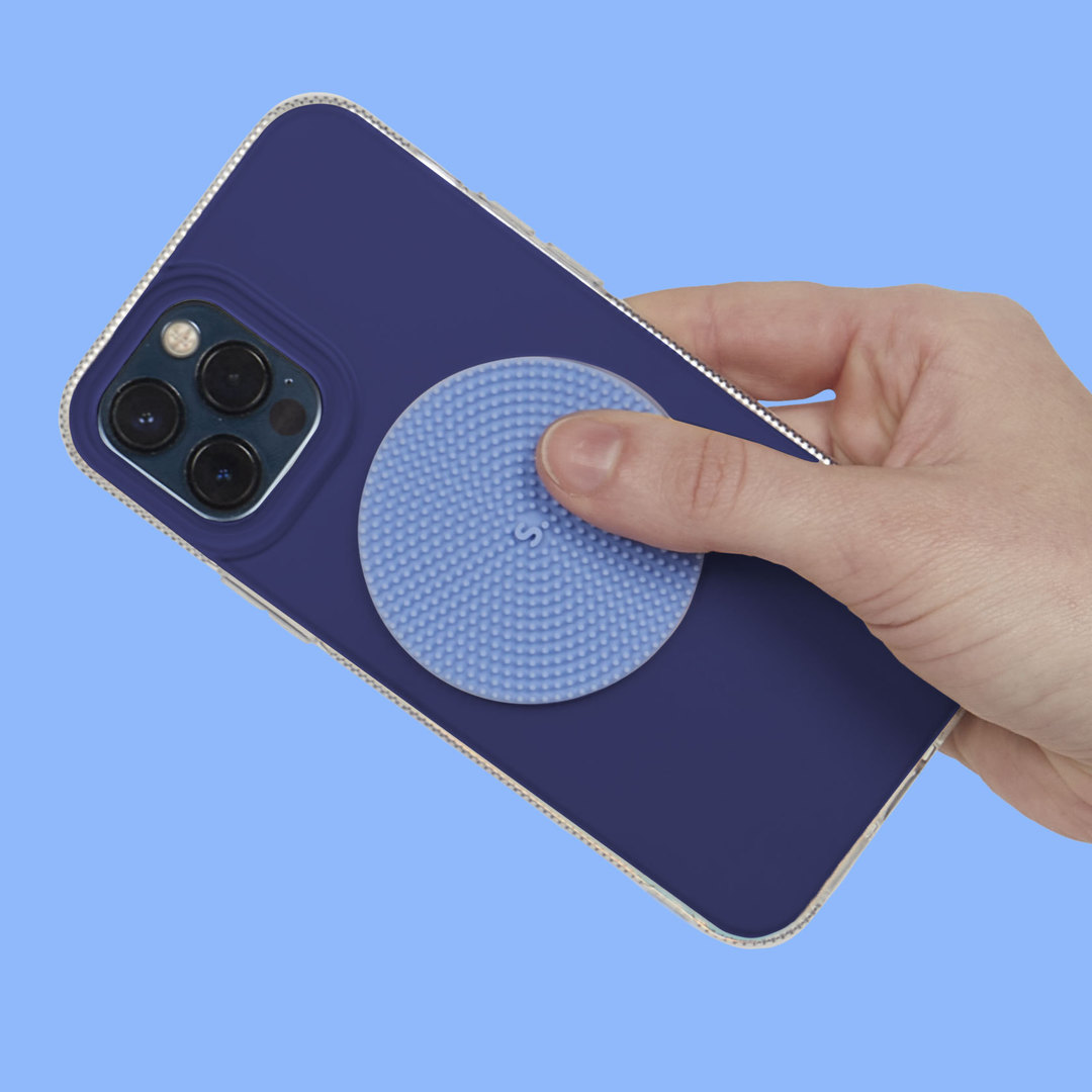 Slabs Silicone Sensory Sticker Circle Blue image 0