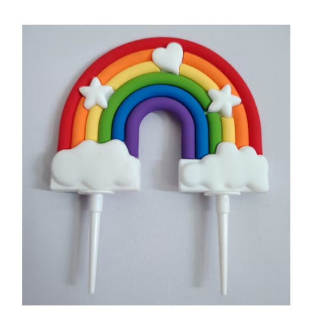 3D PVC Rainbow - Cake Topper image 0