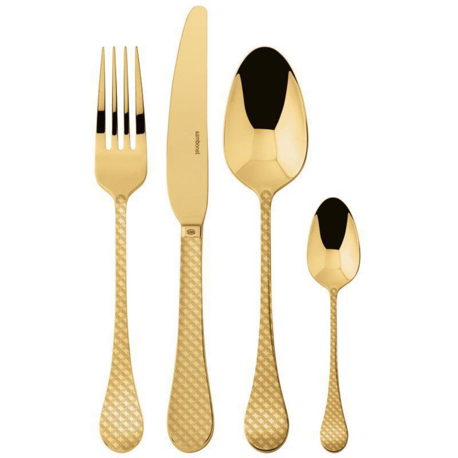 Taormina PVD Gold 24 Piece Set image 0