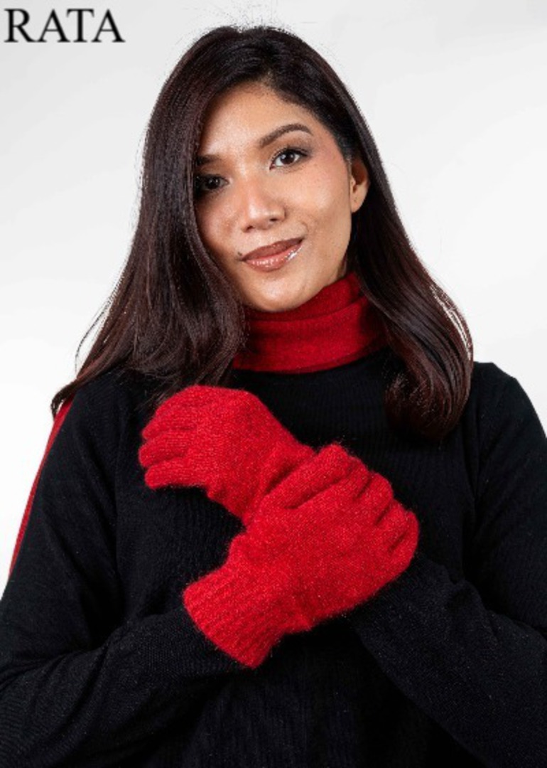 Merino Possum Koru Plain Gloves image 8