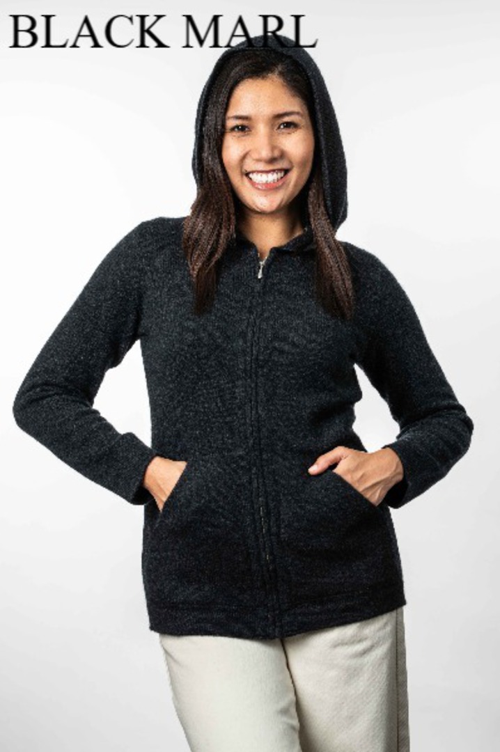 Koru Merino Possum Trilogy Hooded Zip Jacket image 3