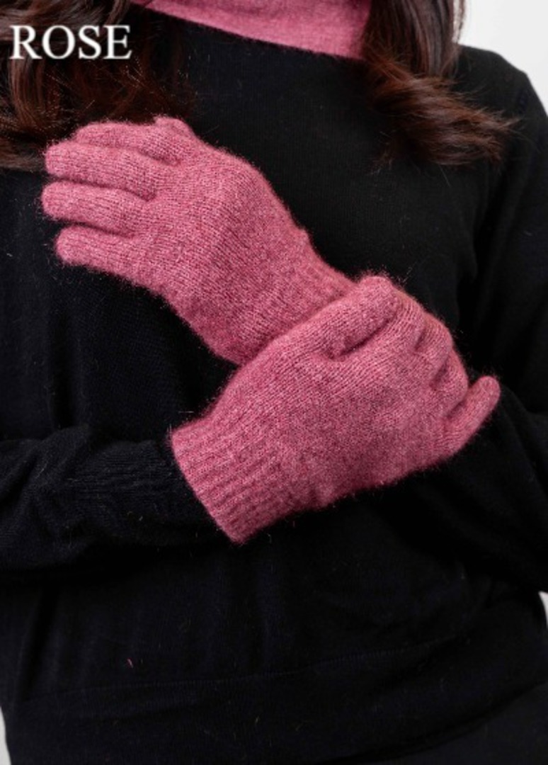 Merino Possum Koru Plain Gloves image 0