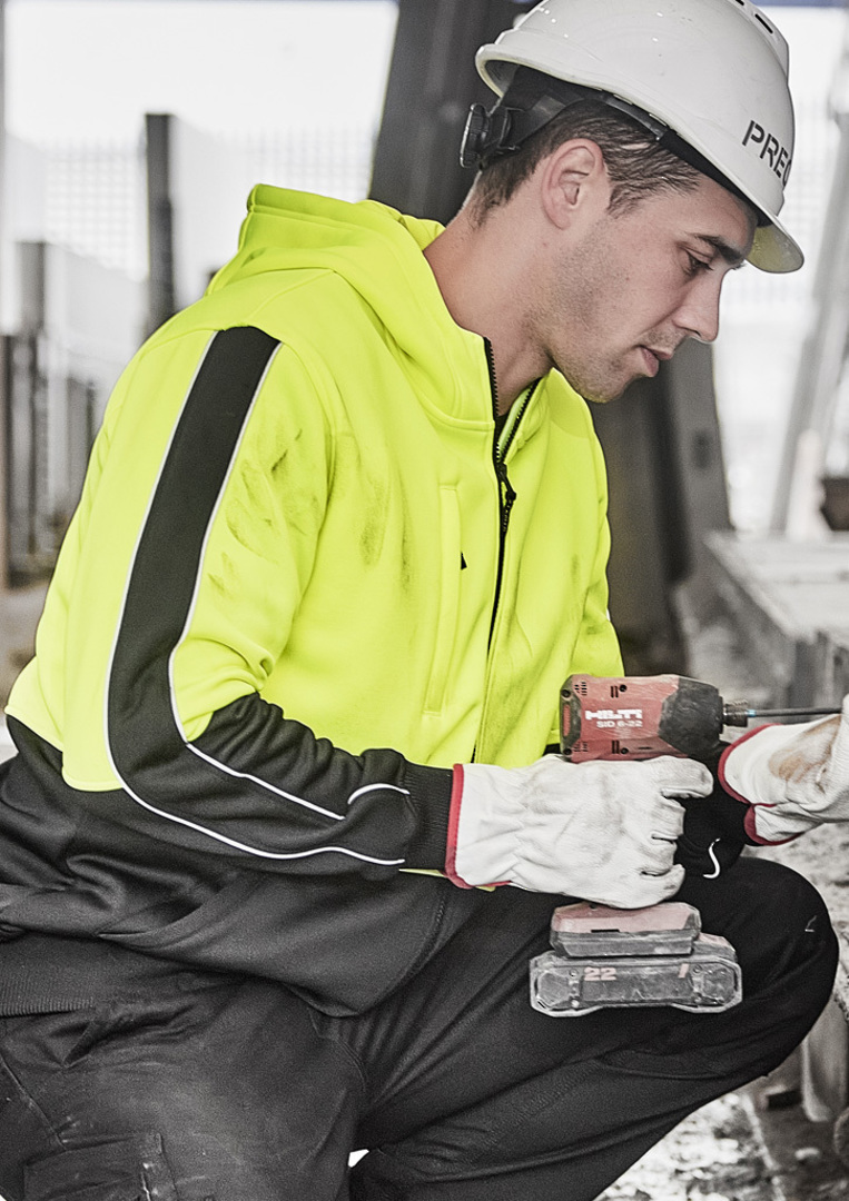 Syzmik ZT485 Unisex Hi Vis Full Zip Hoodie image 6