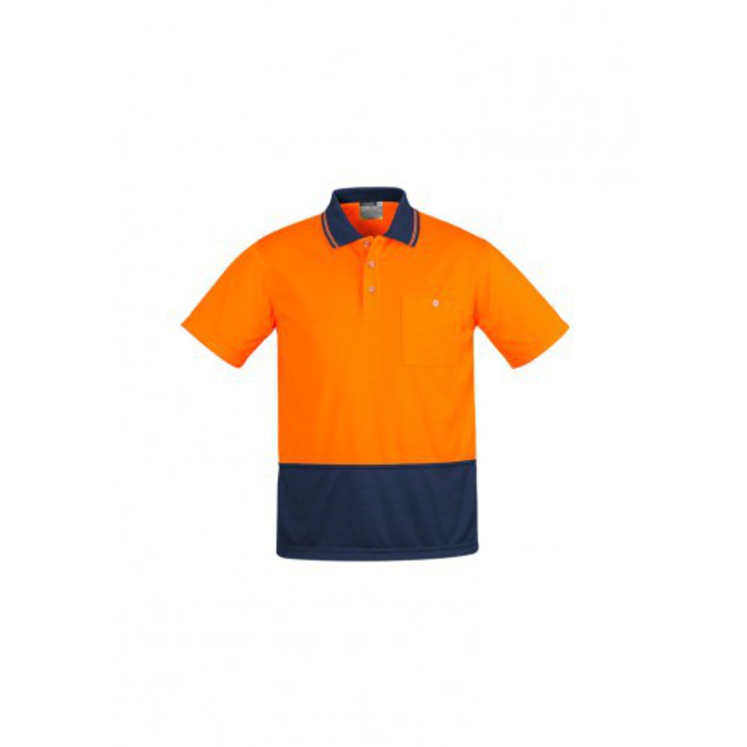 Syzmik ZH415 Mens Hi Vis Comfort Back Short Sleeve Polo image 0