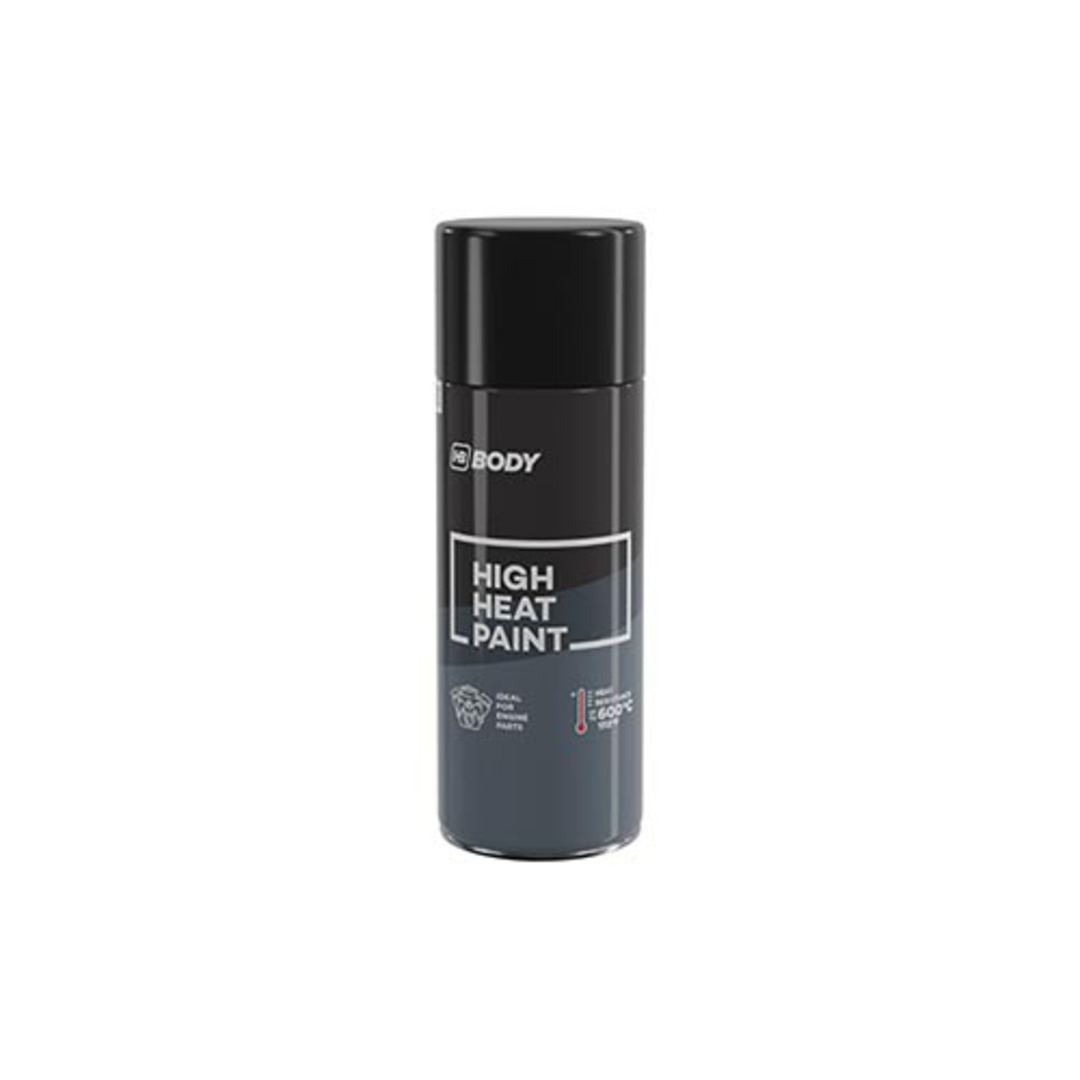 HB Body High Heat Paint Black Aerosol 400ml image 0