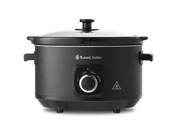 russell hobbs 4l matte black slow cooker
