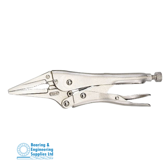 PLIER LOCKING LONG NOSE 230mm 9" GENIUS