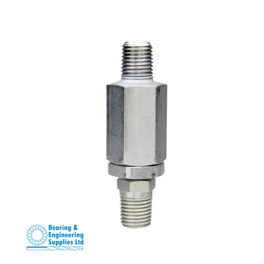 GREASE SWIVEL 1/8 X 1/8" NPT Male/Male Straight ALEMLUBE