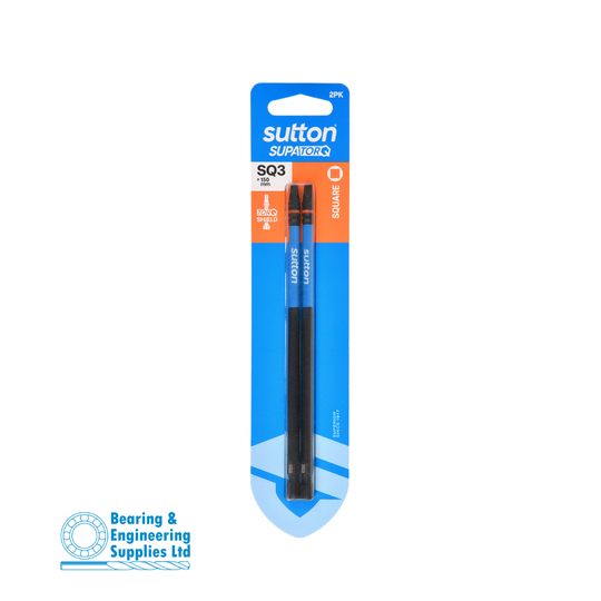 SCREWDRIVER BIT SQ3X150MM 2PK SUTTON
