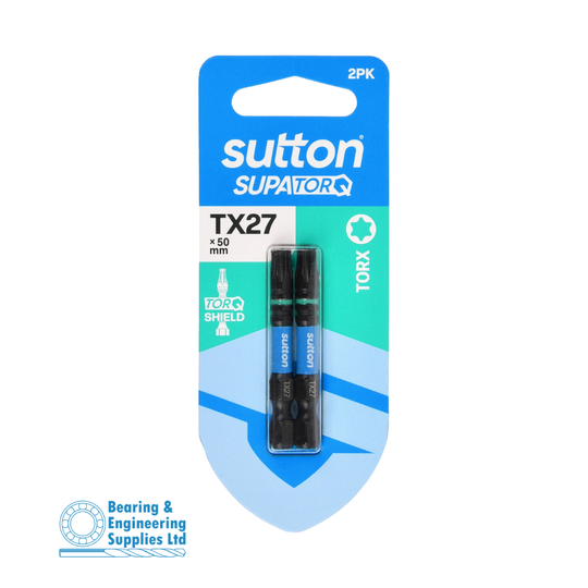 SCREWDRIVER BIT TX27X50MM 2PK SUTTON