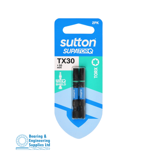 SCREWDRIVER BIT TX30X50MM 2PK SUTTON