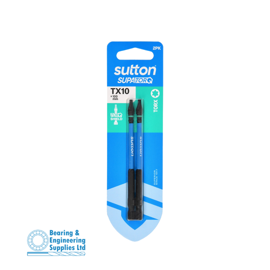 SCREWDRIVER BIT TX10X100MM 2PK SUTTON
