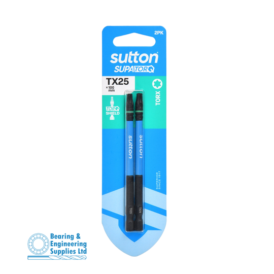SCREWDRIVER BIT TX25X100MM 2PK SUTTON