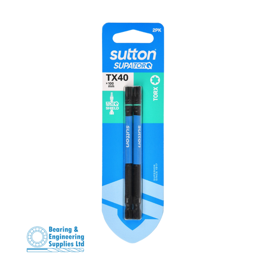 SCREWDRIVER BIT TX40X100MM 2PK SUTTON