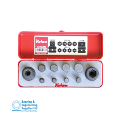 SOCKET SET INHEX IMPACT 1/2" METRIC 10pc KOKEN