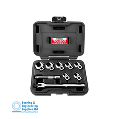 WRENCH CROWFOOT SET METRIC 3/8"Dr 7-14mm 9pc WITH WRENCH TOLEDO