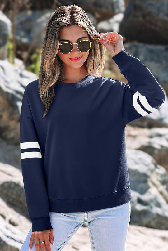 Varsity Sweater Medium Navy
