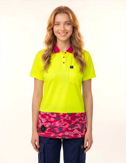 SFWP15LB Hi Vis Polo Shirts. Sizes 22 & 24. 1 Colourway In Stock.