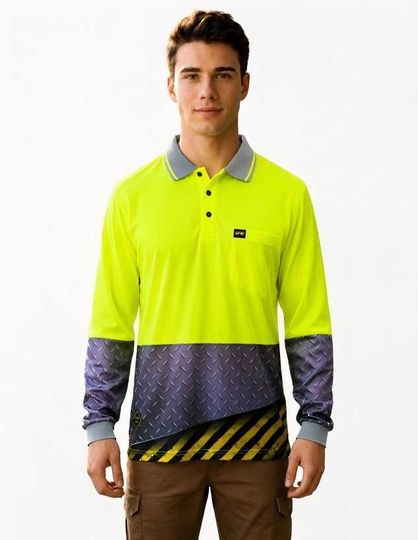 SFWP21B Hi Vis Polo Shirts. Sizes 7XL + 9XL. 1 Colourway In Stock.
