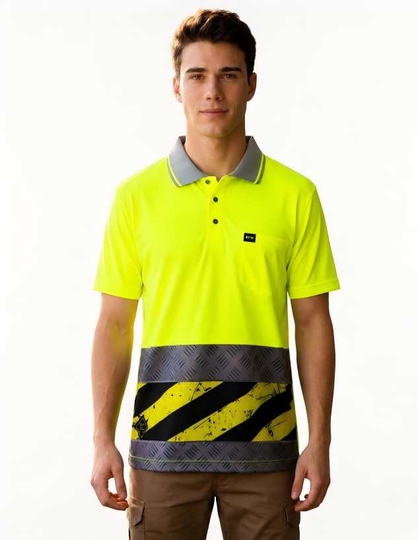 SFWP25 Hi Vis Polo Shirts. Sizes XS-3XL + 5XL. 1 Colourway In Stock.