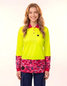 SFWP16L Hi Vis Polo Shirts. Sizes 8-20. 1 Colourway In Stock.