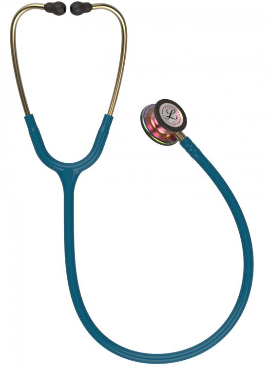 3M Stethoscope Littmann Classic III Caribbean Blue with Rainbow Finish