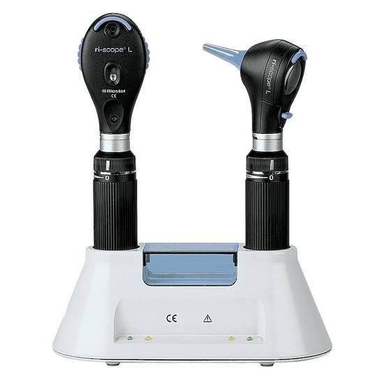 Riester Ri-scope set  L2 LED Otoscope & Ophthalmoscope 3.5V with Desk Charger