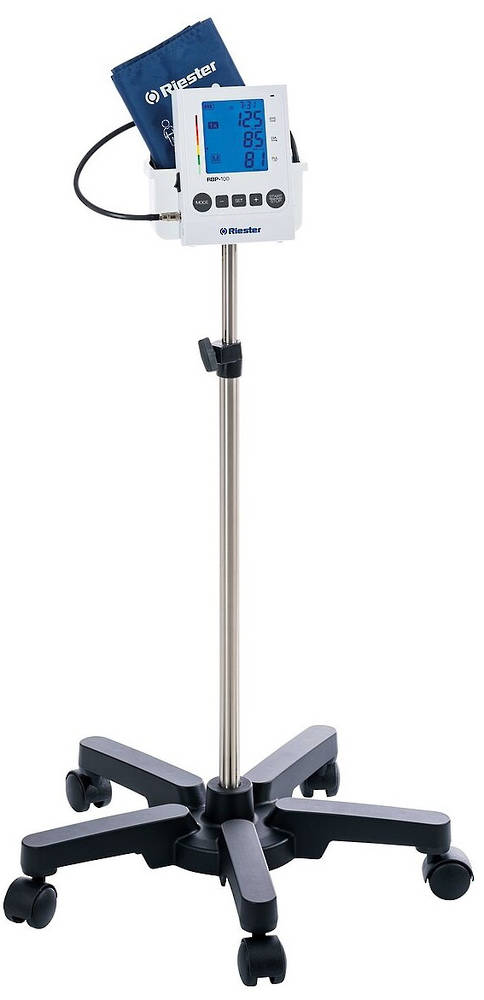 Riester RBP-100 Clinical Grade Digital BP Monitor with Adult Cuffs - Mobile Stand