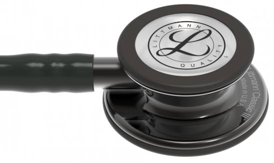 3M Stethoscope Littmann Classic III Black with Smoke Finish image 2