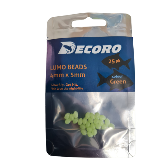 Lumo Bead 4mm x 5mm Green 25pk