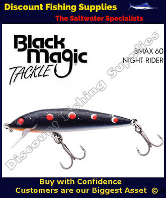 Black Magic BMax 60mm Trolling or Spinning Lure Night Rider