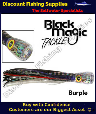 Black Magic Liquid Lunch XT Lure Burple - Rigged