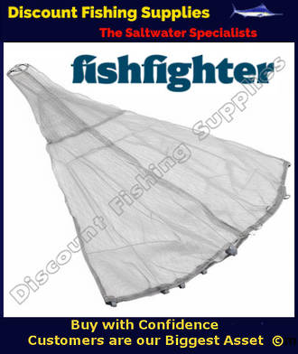 Fishfighter Spare Scoopnet Bag 3.1m WITH TRAP - Grey