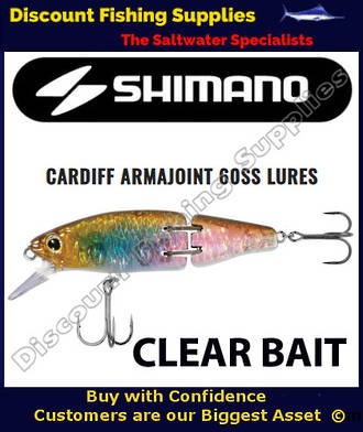Shimano Cardiff Armajoint Trolling or Spinning Lure Clear Bait