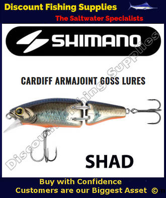 Shimano Cardiff Armajoint Trolling or Spinning Lure Shad
