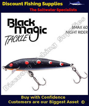 Black Magic BMax 60mm Trolling or Spinning Lure Night Rider