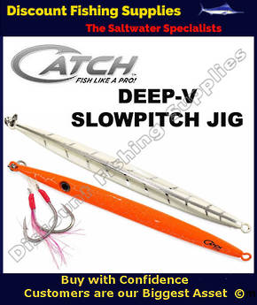 Catch Fishing - Deep-V Slow Pitch Jig - Orange Assassin 280gr
