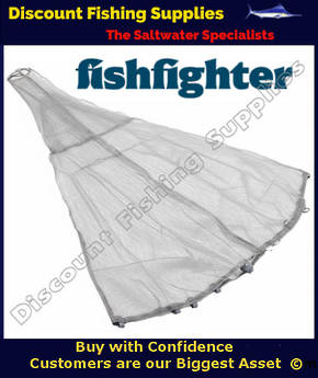 Fishfighter Spare Scoopnet Bag 3.1m WITH TRAP - Grey