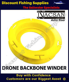 Astro Pvc Leader Spool Trace Storage - Medium for Drone Rigs, Lures, or Traces