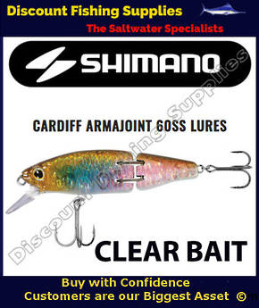 Shimano Cardiff Armajoint Trolling or Spinning Lure Clear Bait