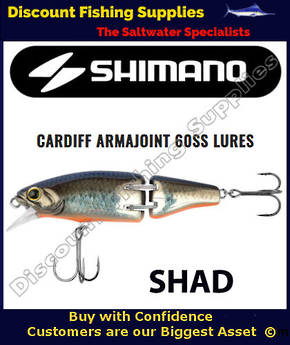 Shimano Cardiff Armajoint Trolling or Spinning Lure Shad