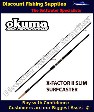 okuma 13 foot x-factor rod Okuma X-FactorII Slim 14' Surf Rod 3pc | X FACTOR | SURF ROD | OKUMA